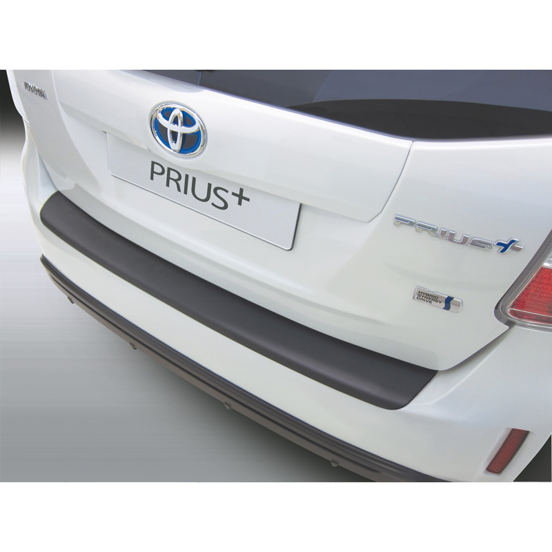 ABS Achterbumper beschermlijst  Toyota Prius 2/2015- 'Ribbed' Zwart