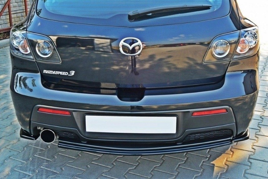 Diffuser Mazda 3 MK1 Maxton Design glans zwart