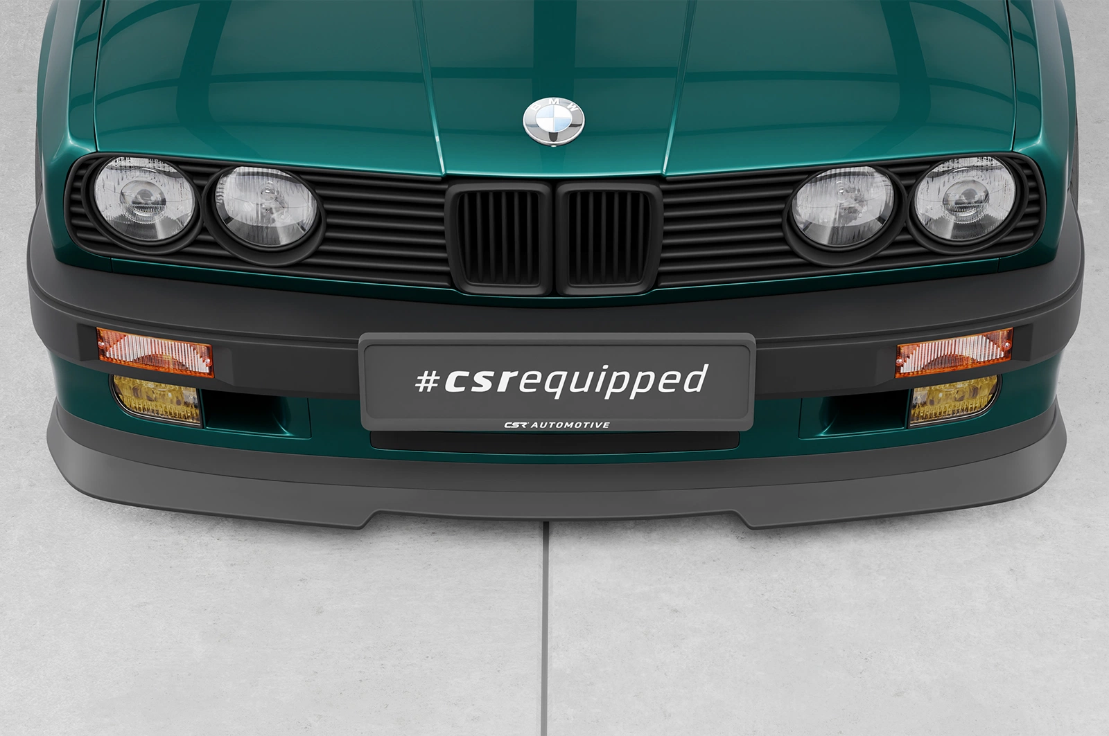 Voorspoiler BMW 3er E30 Coupe glans zwart