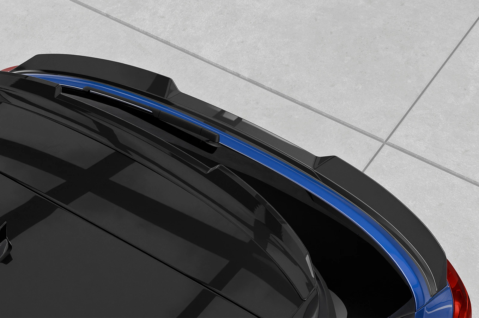 Achterspoiler VW T-Roc (Typ A1) glans zwart 2017–