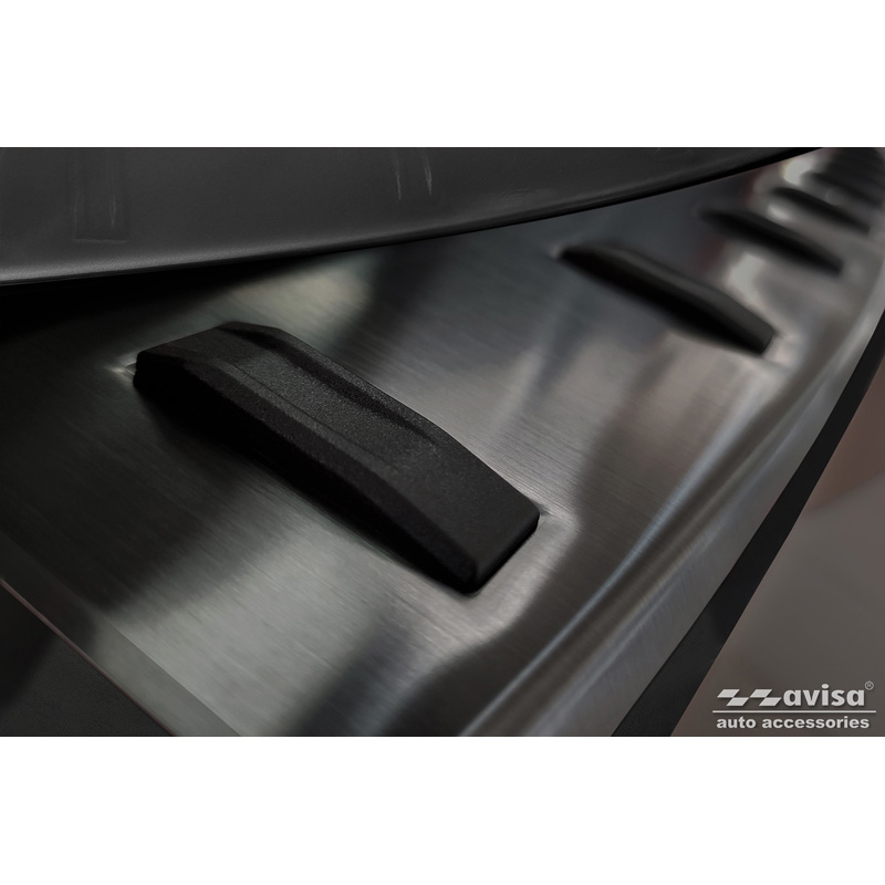 Zwart RVS Achterbumperprotector  BMW X5 (G05) M-Sport 2018- 'STRONG EDITION'