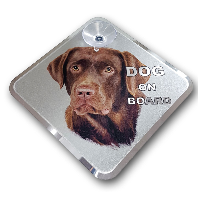 Auto Tattoo Sticker Dog on Board - Labrador 11,5x11,5cm