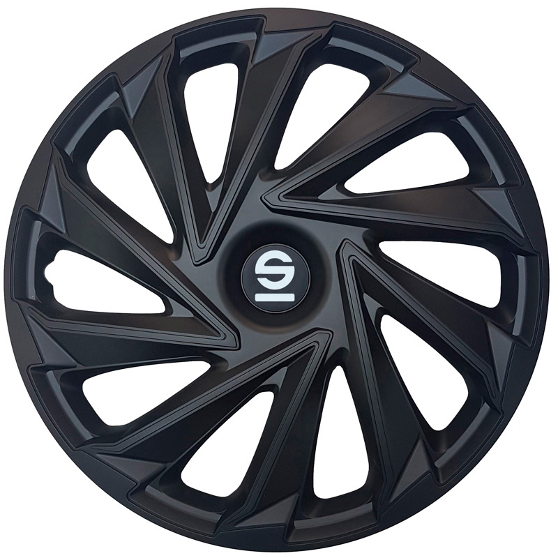 Sparco Wieldoppen Varese - 14-inch - Zwart - Set van 4 stuks
