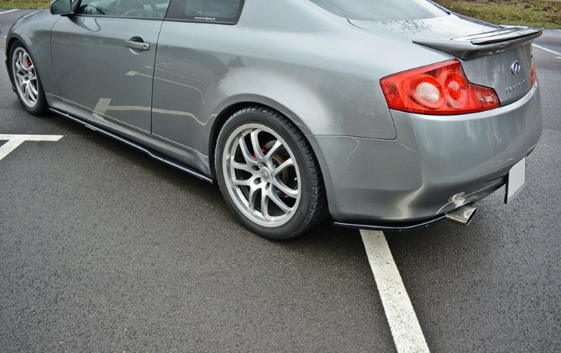 Achterzij Spoilers Infiniti G35 Coupe Glanzend Zwart
