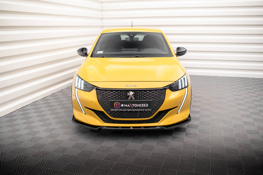 Voorspoiler V.1 Peugeot 208 GT Maxton Glans Zwart