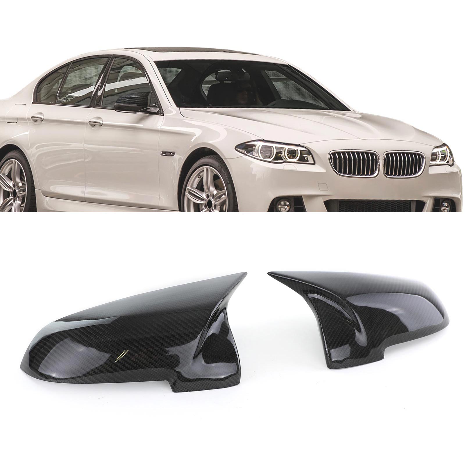 Carbon Spiegelkappen BMW 5 Serie F10 F11 F18 Facelift