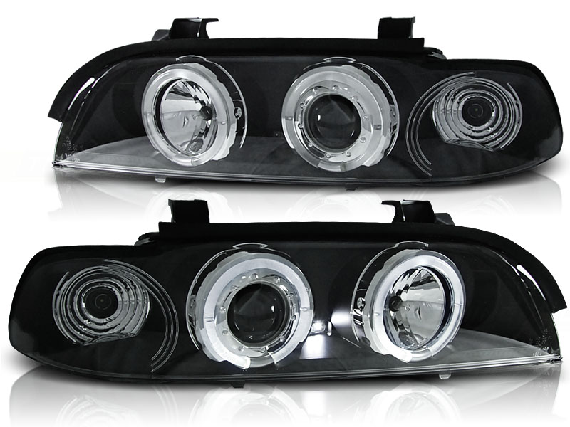 Faros BMW E39 Angel Eyes negro