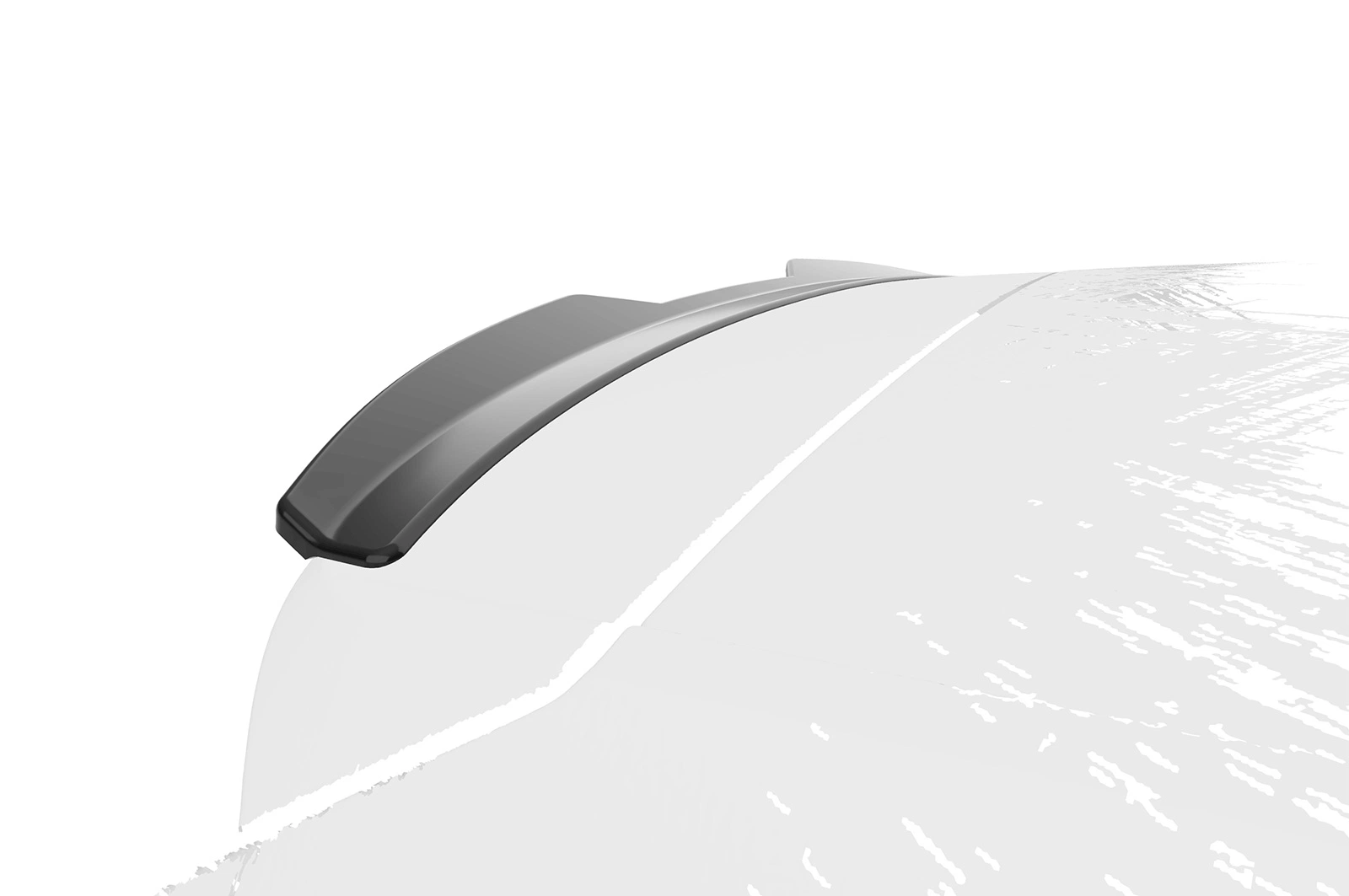Achterspoiler Fabia 3 Combi glans zwart
