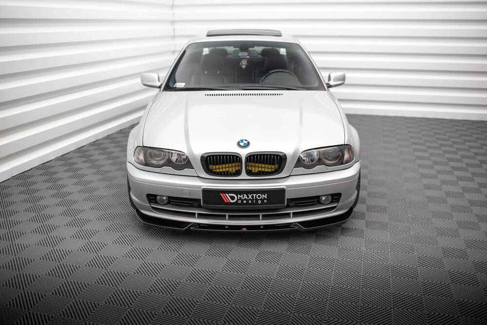 Voorspoiler V.3 BMW 3 Coupe E46 Maxton Glans Zwart