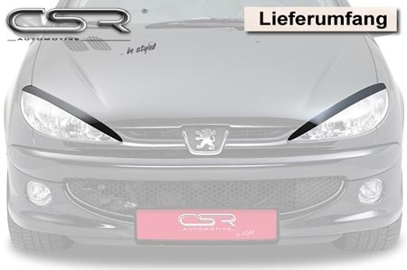 Koplampspoilers Peugeot 206