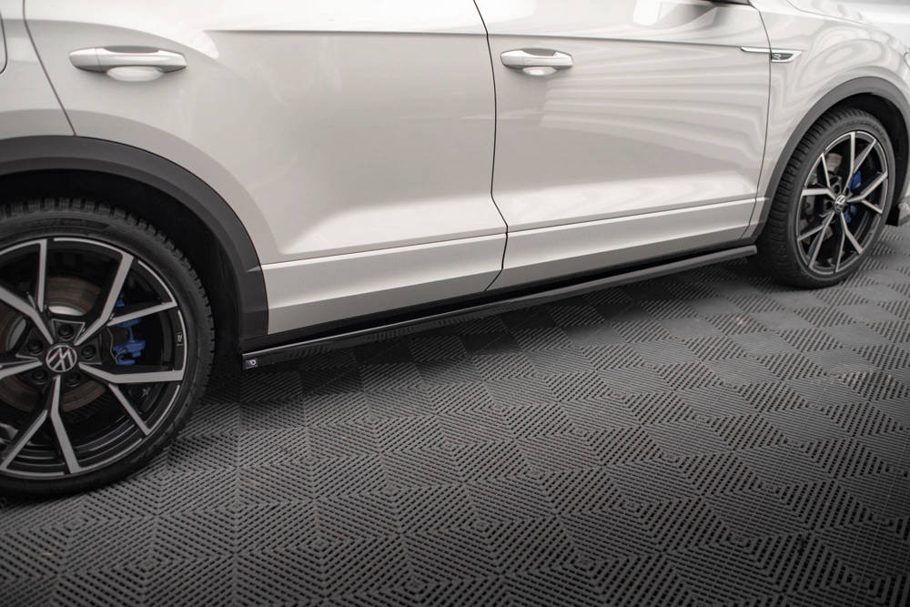 Zijskirts Volkswagen T-Roc R FL Maxton Glans Zwart
