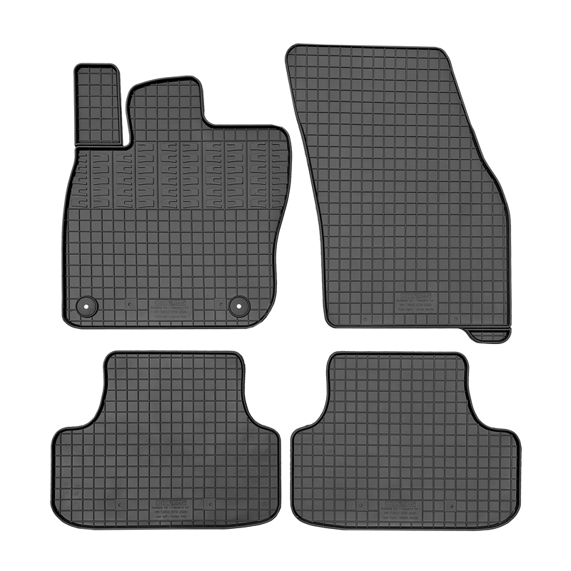 CIKCAR Rubber matten  Volkswagen T-Roc II eTSi 2025- (4-delig + montagesysteem)