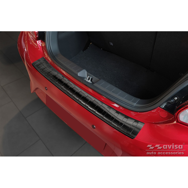 Zwart RVS Achterbumperprotector  Mitsubishi Space Star Facelift 2020- 'Ribs'