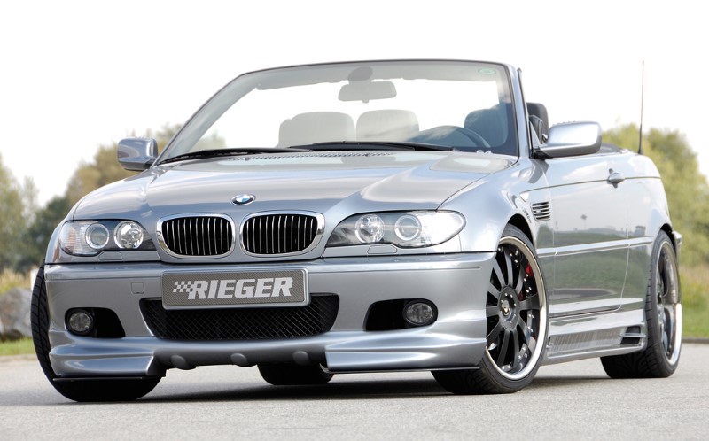 Spoilerzwaard 2 dlg. voor voorbumper M3 look BMW E46 Rieger