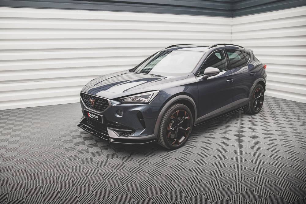 Voorspoiler V.2 Cupra Formentor Maxton Glans Zwart