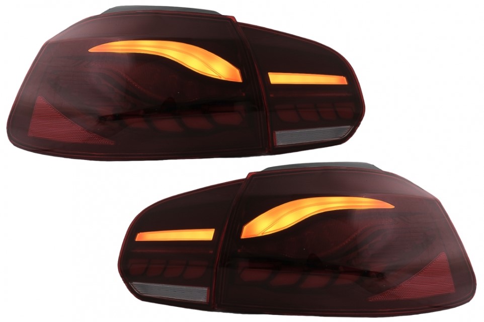 Taillights led VW Golf VI 10/08- R-look red/Smoke
