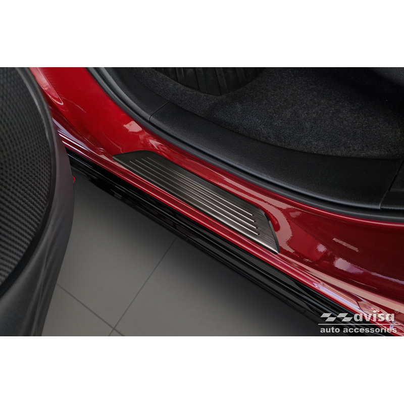 Zwart RVS Instaplijsten  Honda ZR-V (RZ4) 2023- - 'Lines' - 4-delig