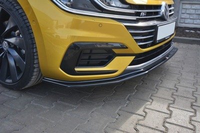 Voorspoiler V.1 Volkswagen Arteon Maxton Zwart Glans