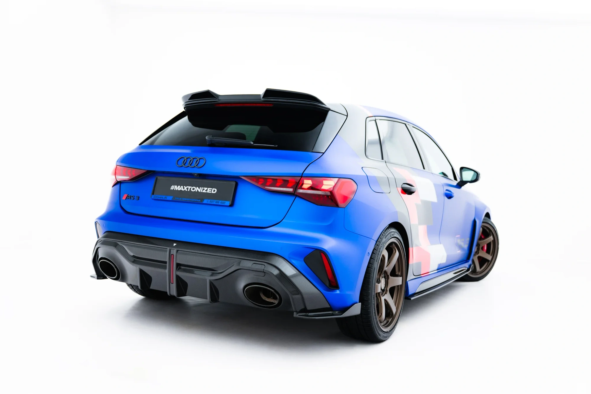 Achterdiffuser Audi RS3 Sportback 8Y Facelift Prepreg Carbon Fiber Maxton Design