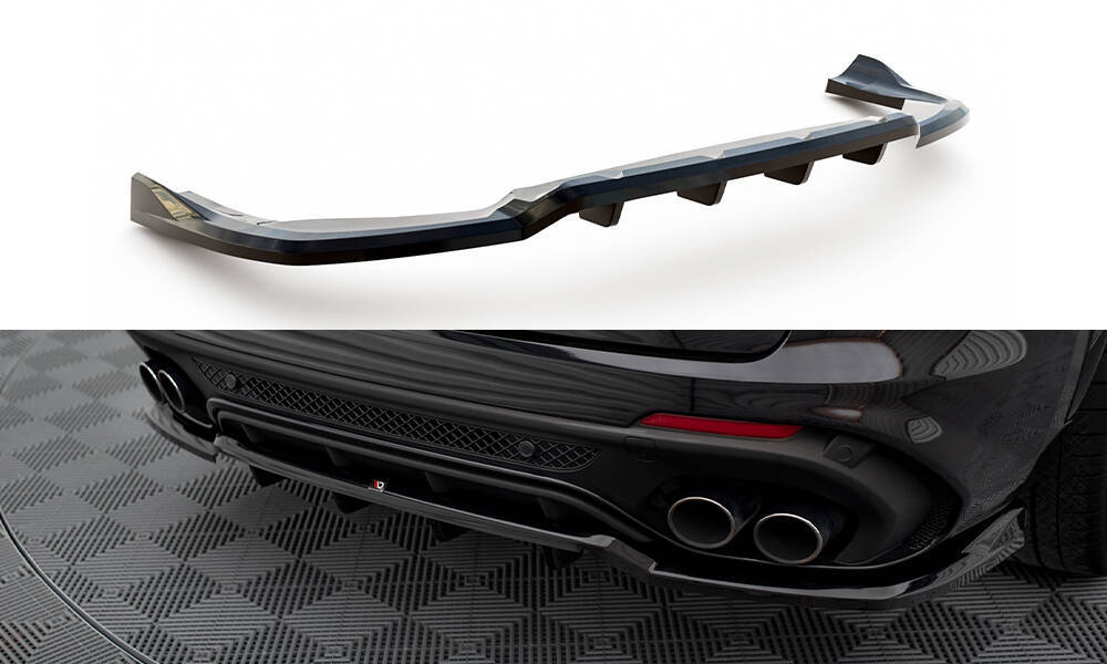 Diffuser Alfa Romeo Stelvio Quadrifoglio Maxton Glans Zwart