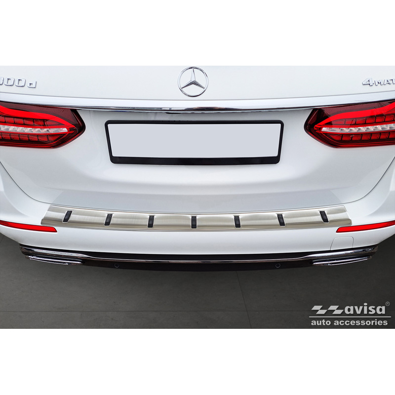 Avisa RVS Achterbumperprotector  Mercedes E-Klasse Estate S213 2016-2023 (incl. E53 AMG) 'STRONG EDITION'