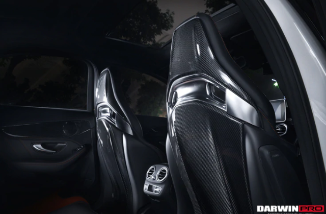 Carbon Stoel Covers Mercedes AMG Recaro stoelen