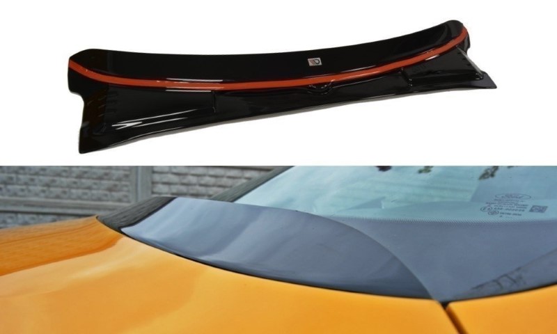 Motorkap Extentie Ford Focus Mk3 / Mk3 FL / ST / RS Glanzend Zwart