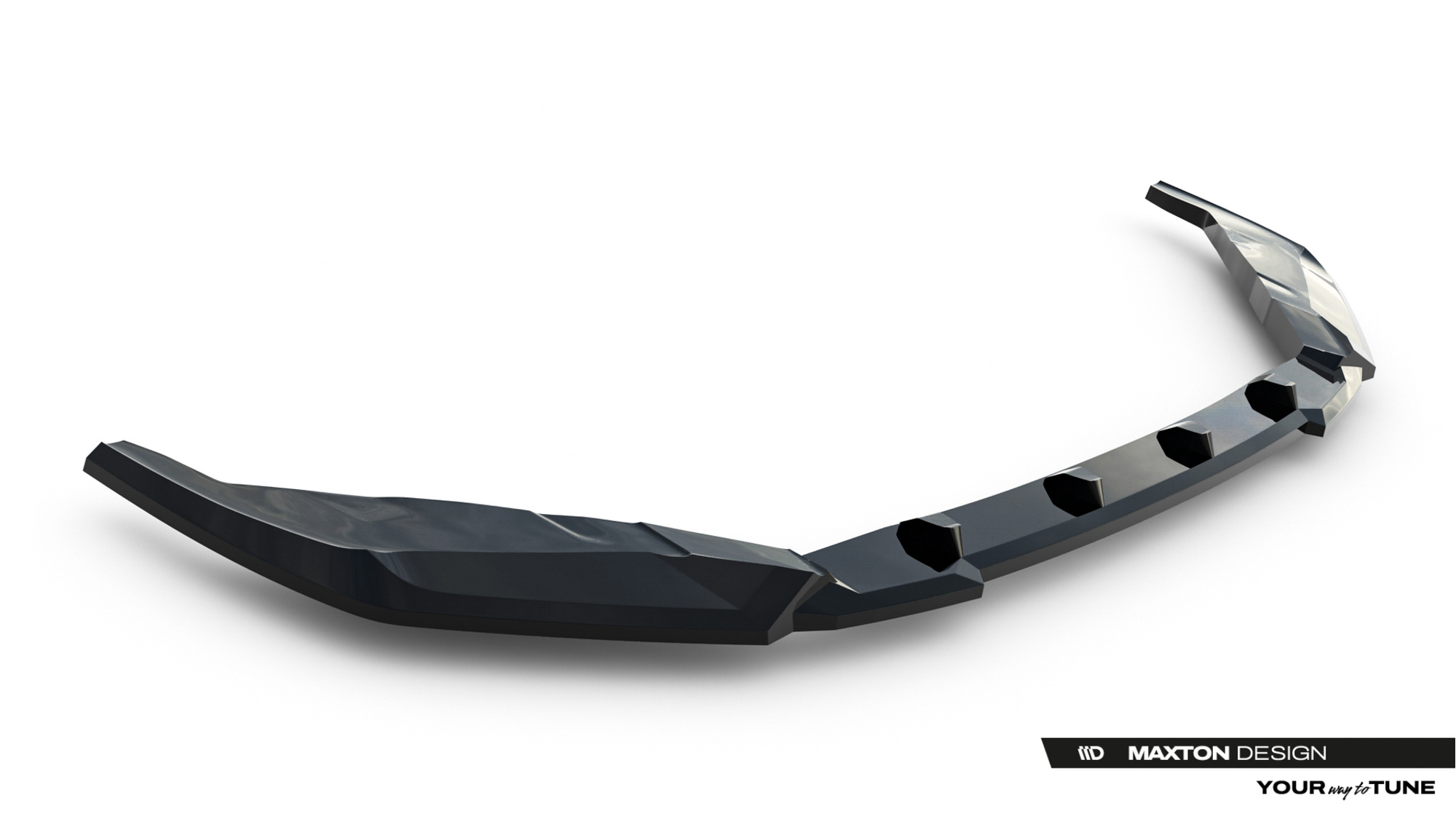 Voorspoiler Lexus IS 500 Mk3 Facelift 2 (XE30) Maxton Glans Zwart V.1