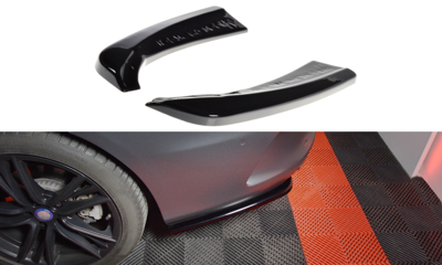 Achter zijskirts Mercedes C W205 coupé AMG-Line Maxton Design glans zwart