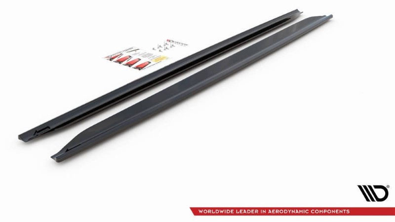 Zijskirts Diffusers Audi RS4 B7 Glanzend Zwart