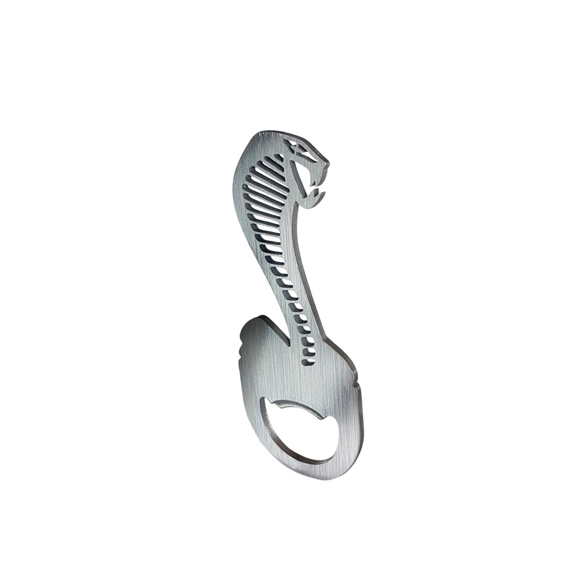 RVS Flesopener - 'Cobra' (Zilver)