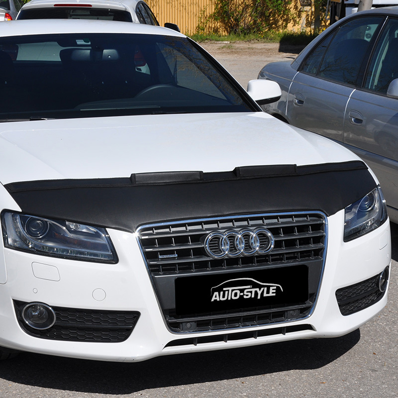Motorkapsteenslaghoes  Audi A5 2007- 2016 zwart