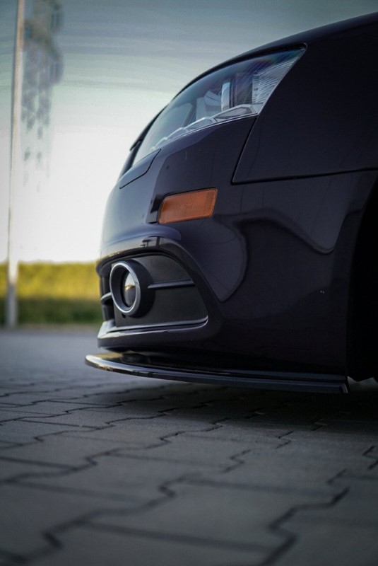 Voorspoiler Audi A6 S-Line C6 FL Sedan Glanzend Zwart