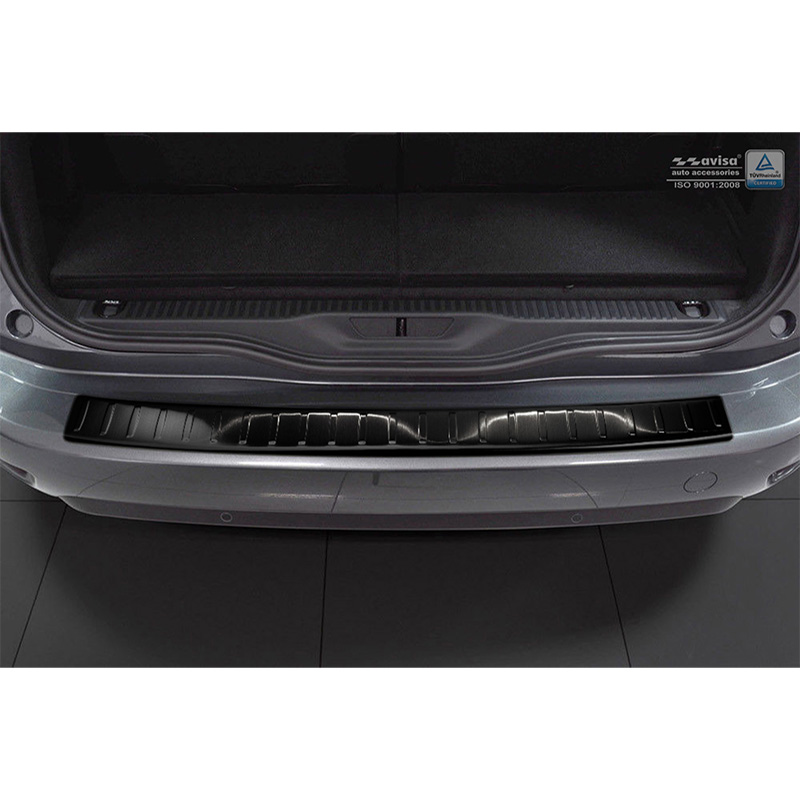 Zwart RVS Achterbumperprotector  Citroën C4 Picasso 2013- & C4 Spacetourer 2018- 'Ribs'