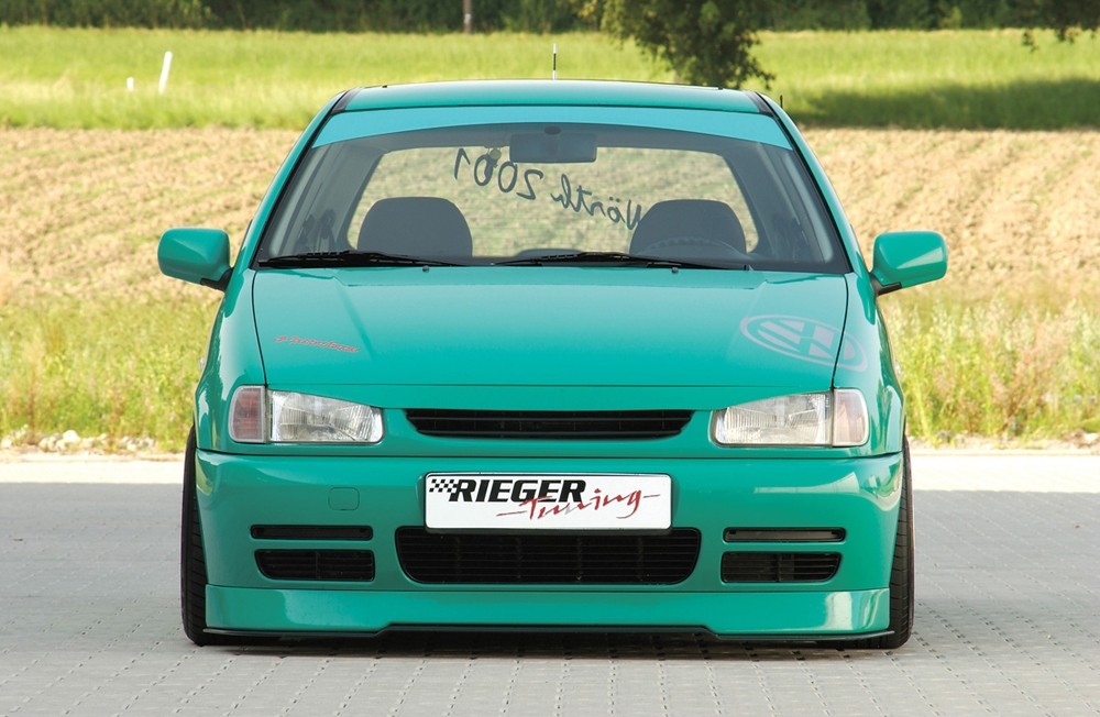 Voorspoilerlip vlak VW Polo 6N met styling pakket Rieger