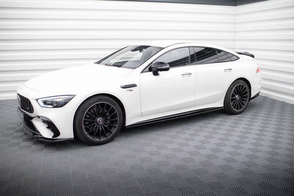 Zijskirts Mercedes AMG GT43 Maxton Glans Zwart