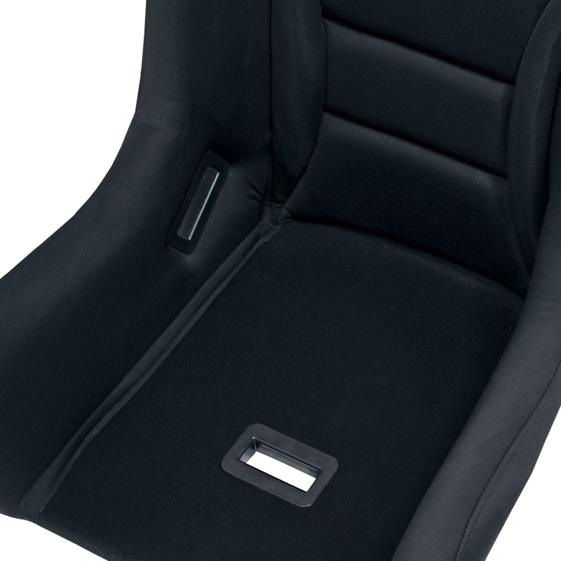 Sportstoel 'BS7' - Zwart - Vaste polyester rugleuning - incl. sledes