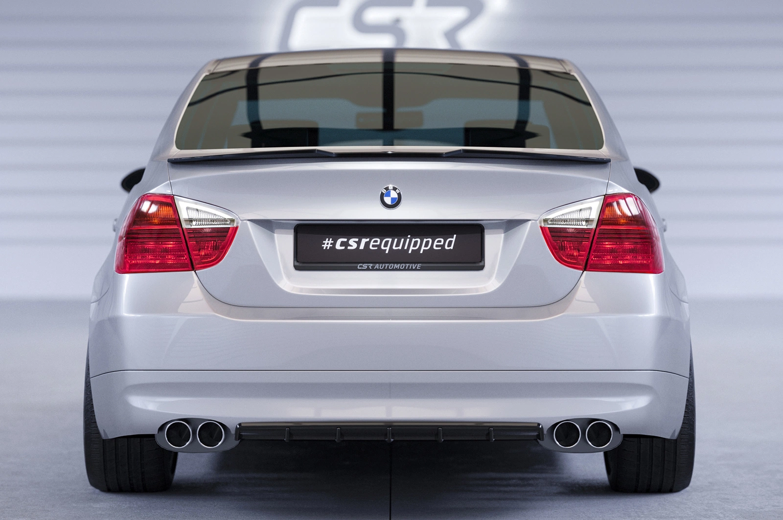 Achterspoiler BMW 3er E90 Limousine Glans Zwart van CSR Automotive (01/2005-10/2011)