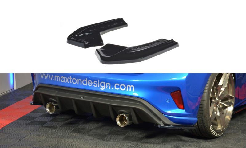 Achterzij Spoilers Ford Focus ST-Line V.2 Glanzend Zwart
