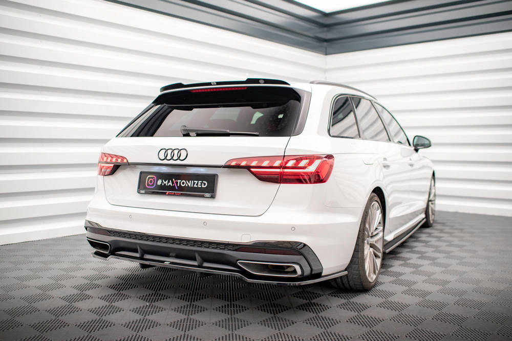 Diffuser Audi A4 B9 Facelift S-Line Maxton Glans Zwart